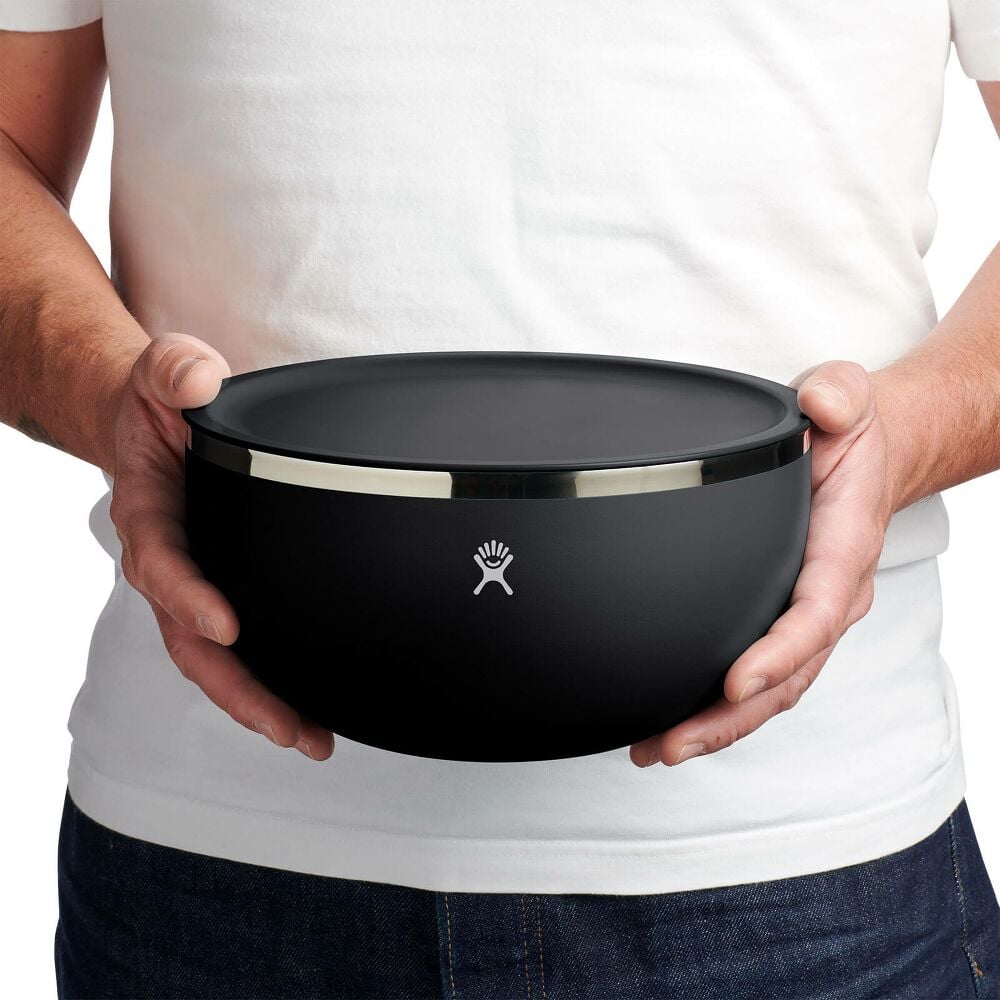 3 qt Serving Bowl with Lid - Black